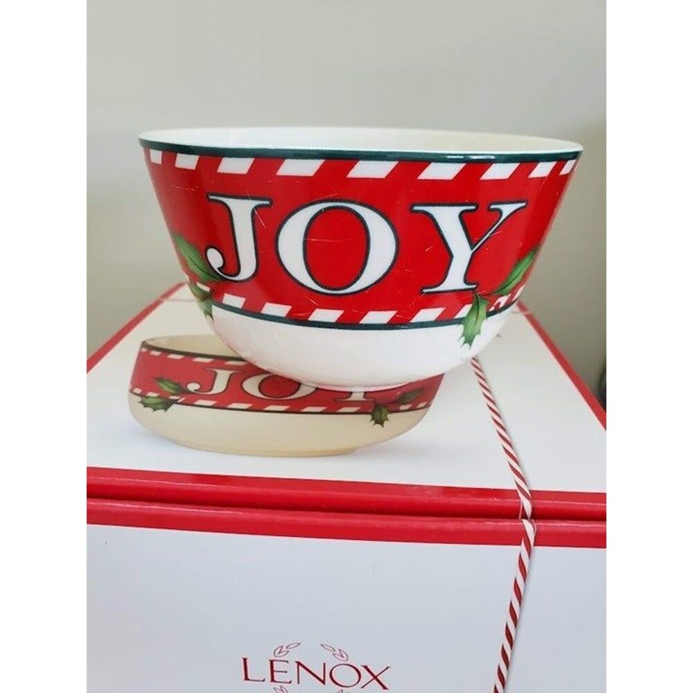 Lenox Holiday Joy Small 5" Ceramic Holiday All Purpose Bowl New in Box